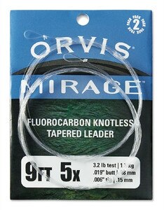 Orvis Mirage Knotless Leader 2 Pack in One Color